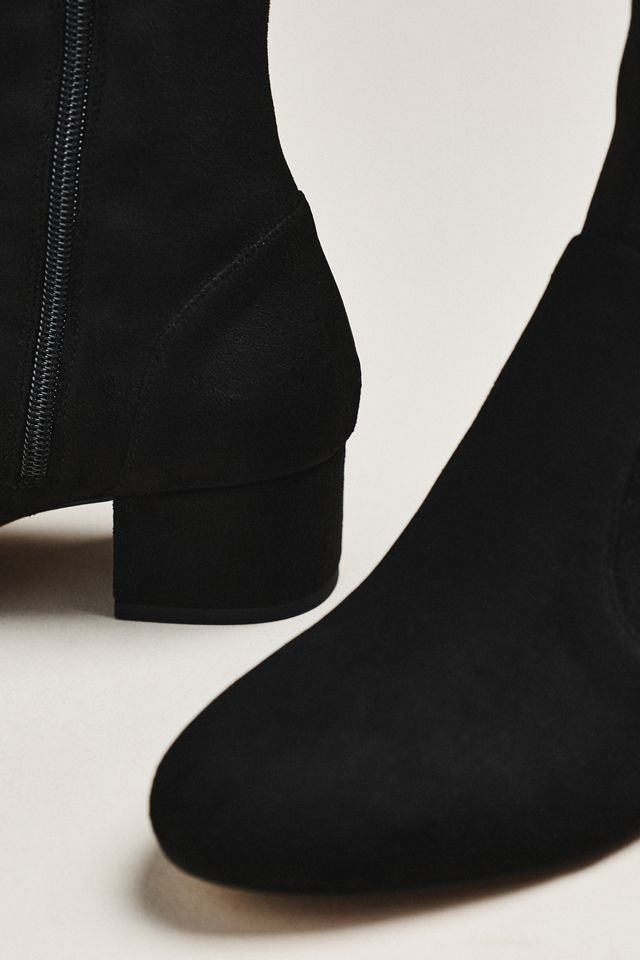 Silent D Suede Block-Heel Ankle Boots #2