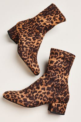 Silent D Suede Block-Heel Ankle Boots