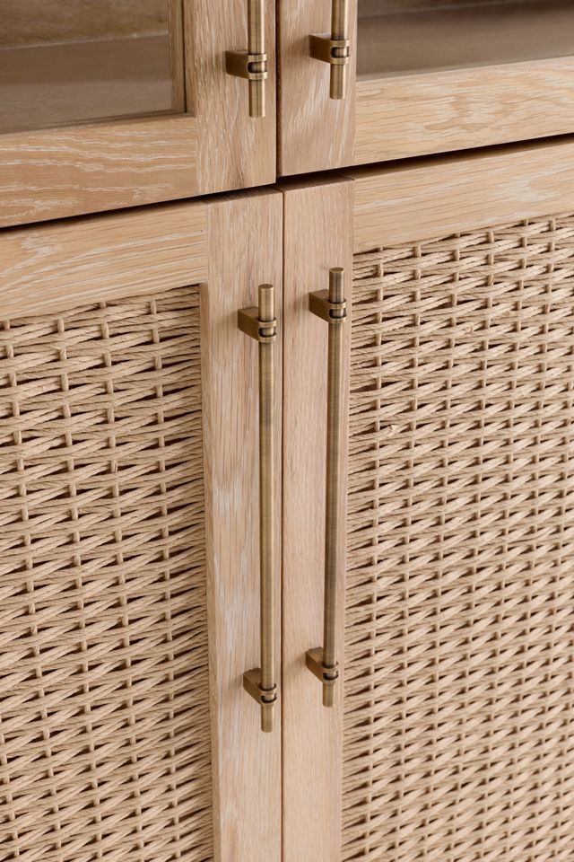 Sienna Oak Wood Hutch #4