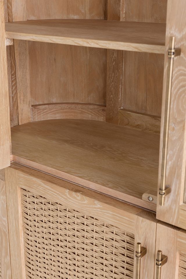 Sienna Oak Wood Hutch #5
