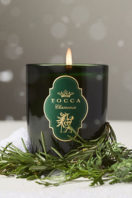Tocca Fresh Chamonix Boxed Glass Candle In Green