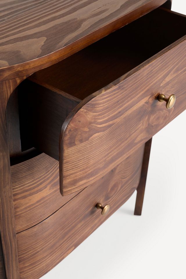 Aria Three-Drawer Wood Dresser #4