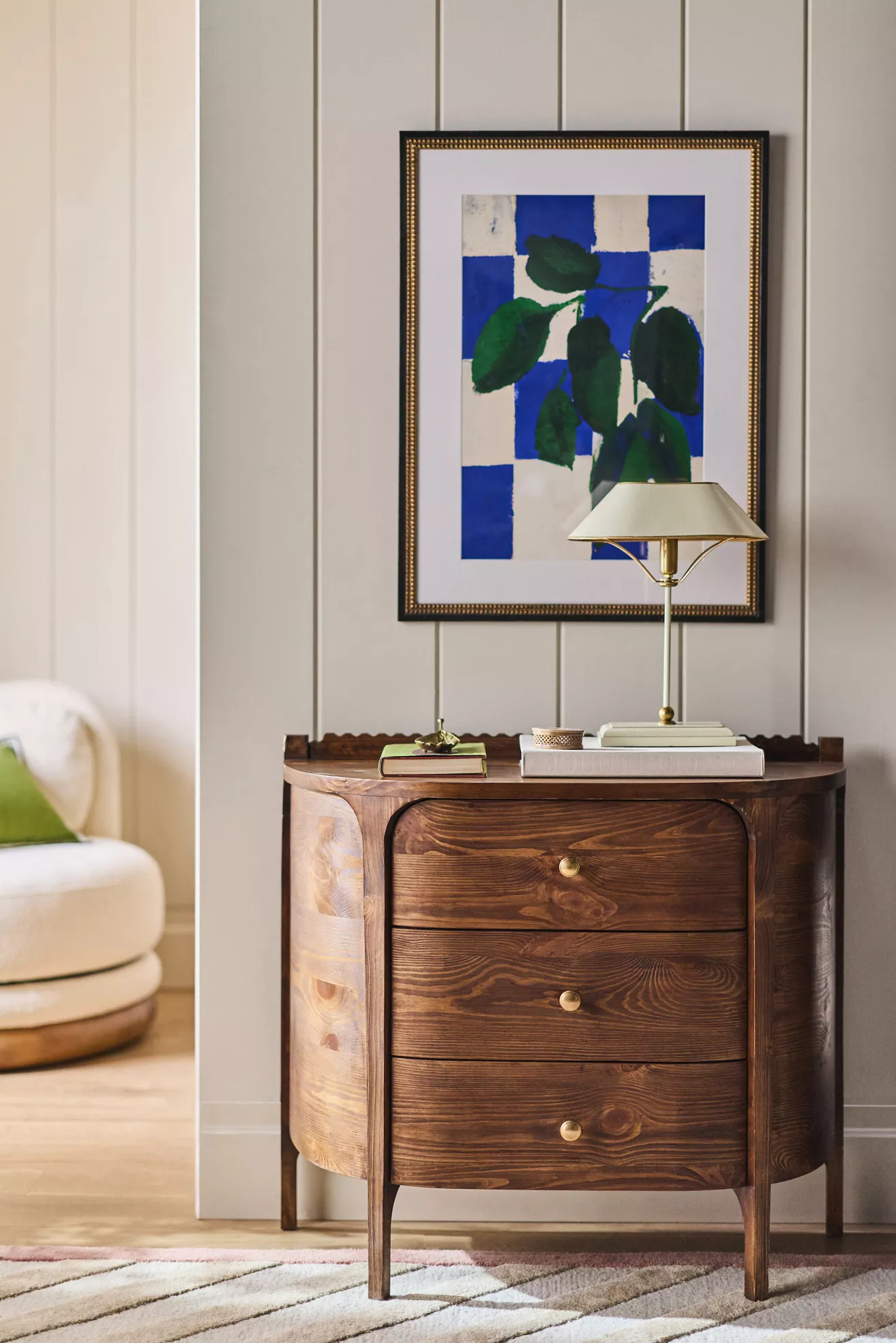 Aria Three-Drawer Wood Dresser