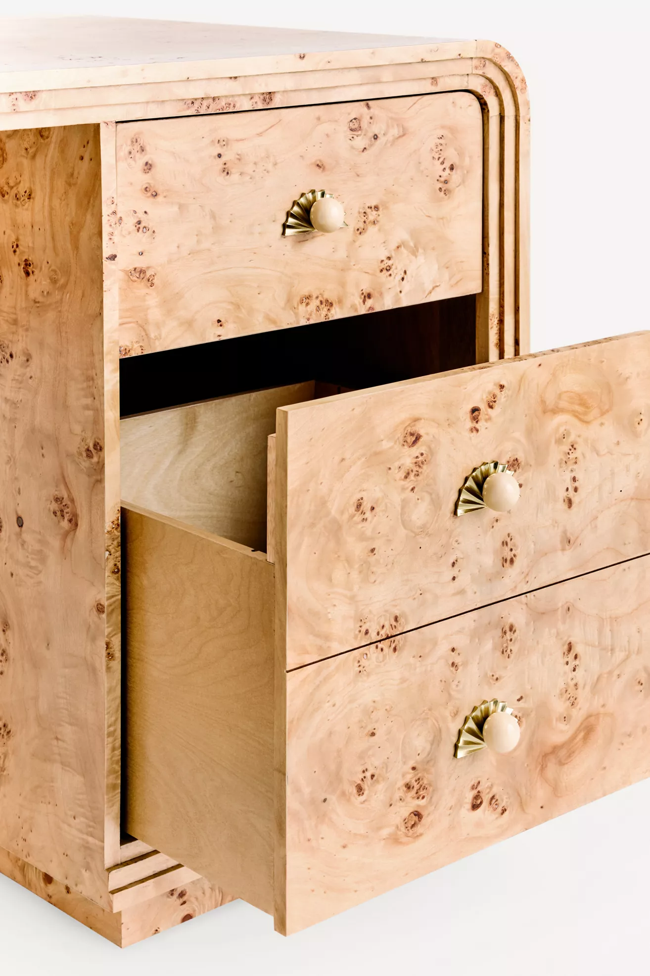 Betti Burl Wood Executive Desk - thumbnail 10