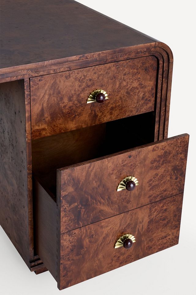 Betti Burl Wood Executive Desk #2