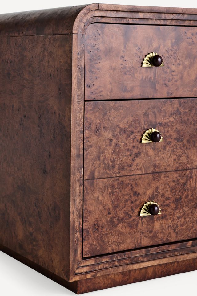 Betti Burl Wood Executive Desk #3