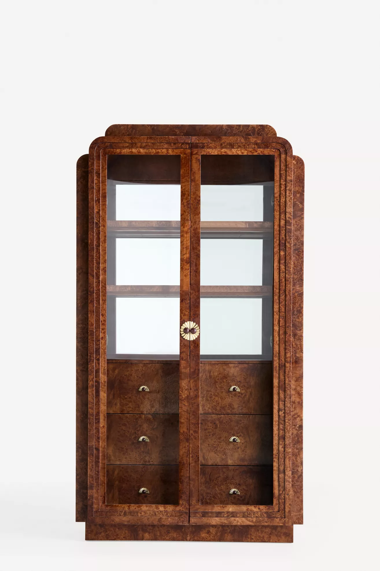 Betti Burl Wood Display Hutch - thumbnail 2