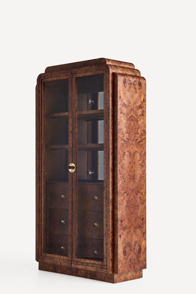 Betti Burl Wood Display Hutch #2