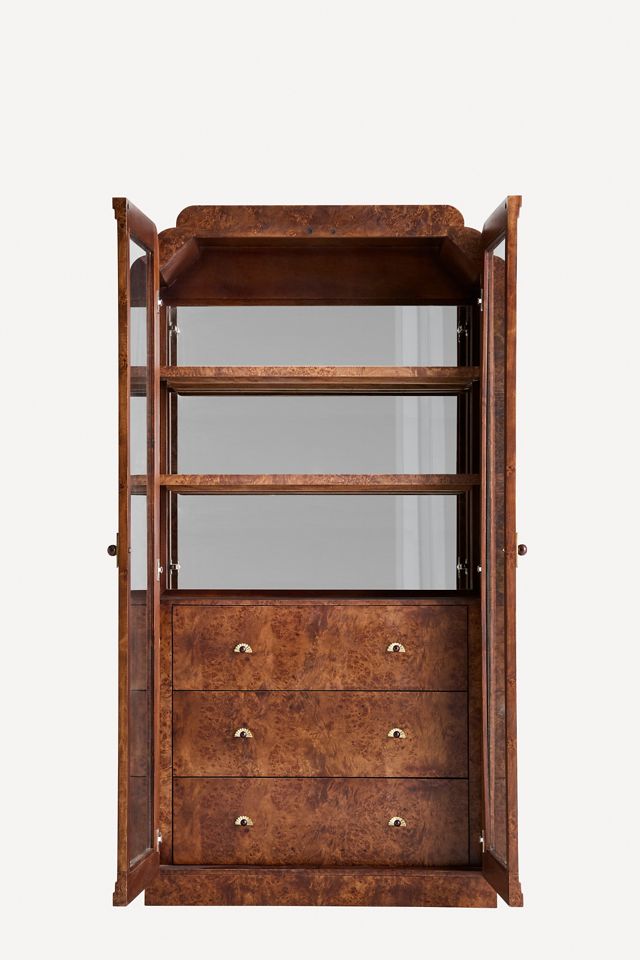 Betti Burl Wood Display Hutch #3