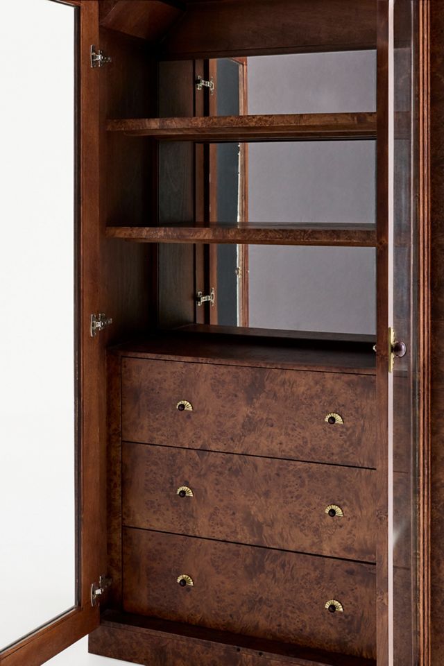 Betti Burl Wood Display Hutch #5