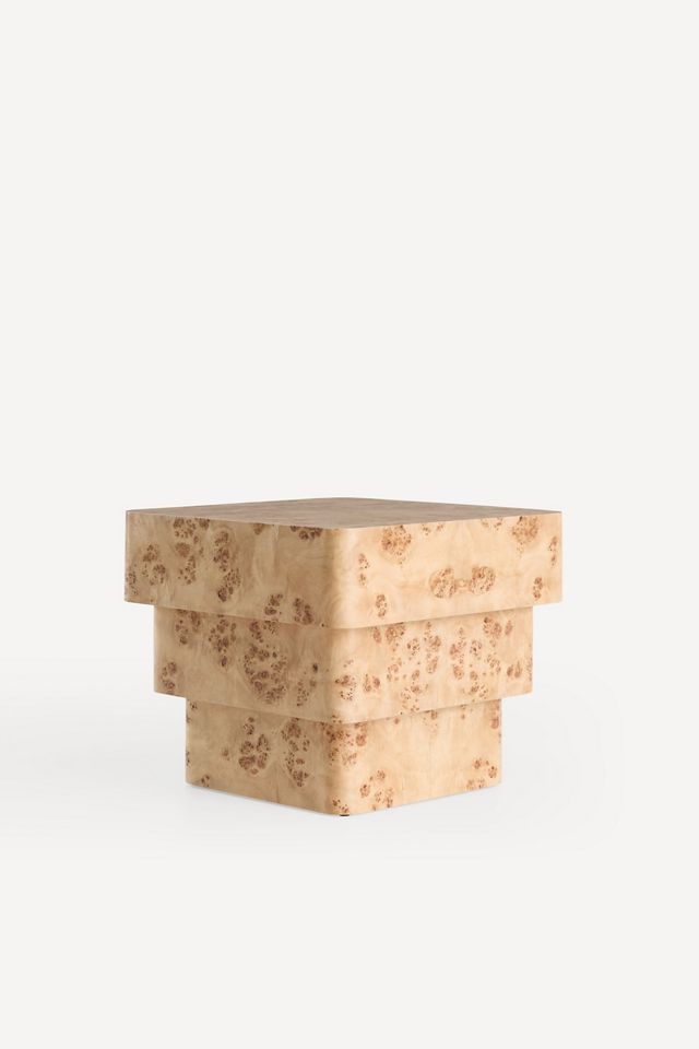 Leonne Burl Wood Side Table #1