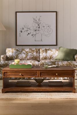Whitney Rectangle 54" Storage Coffee Table