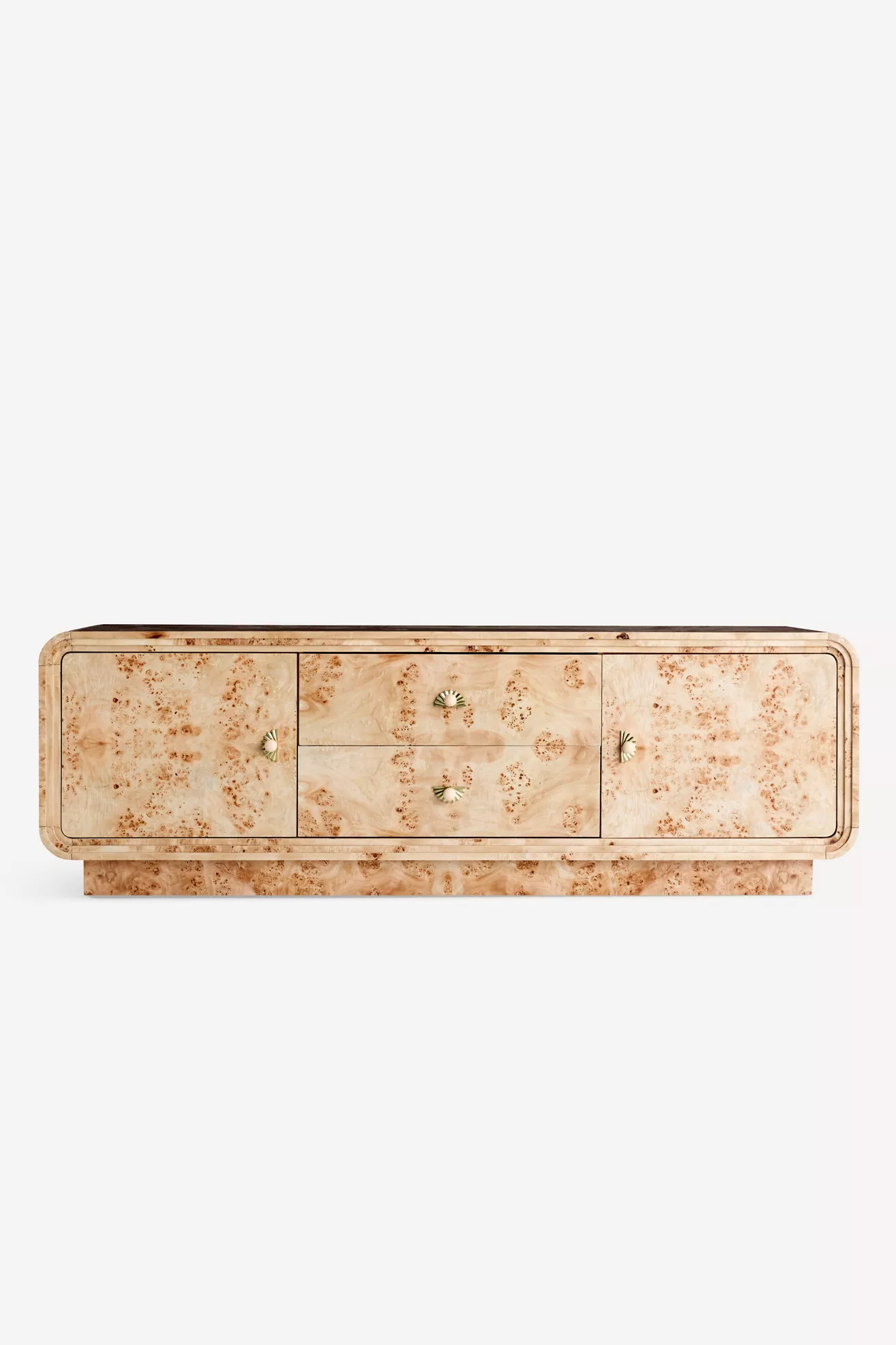 Betti 76"  Burl Wood Media Console - thumbnail 2