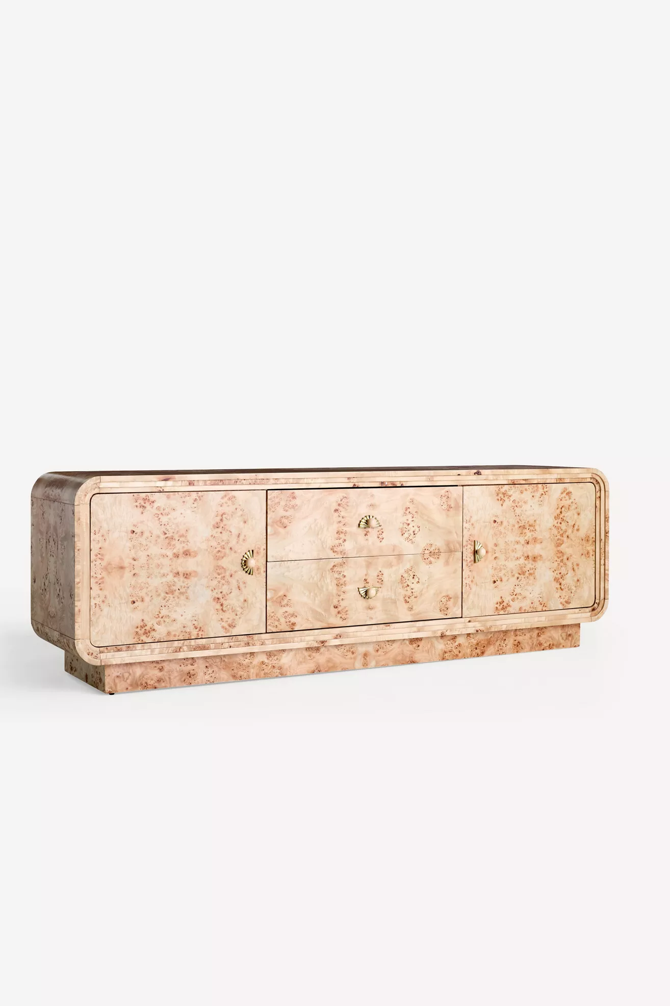Betti 76"  Burl Wood Media Console - thumbnail 3