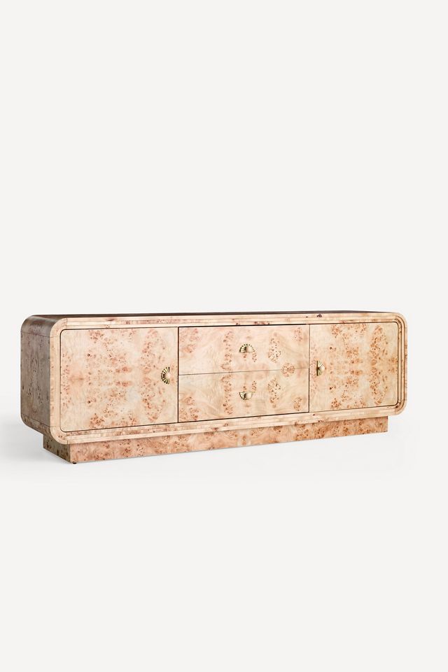 Betti 76" Burl Wood Media Console #2