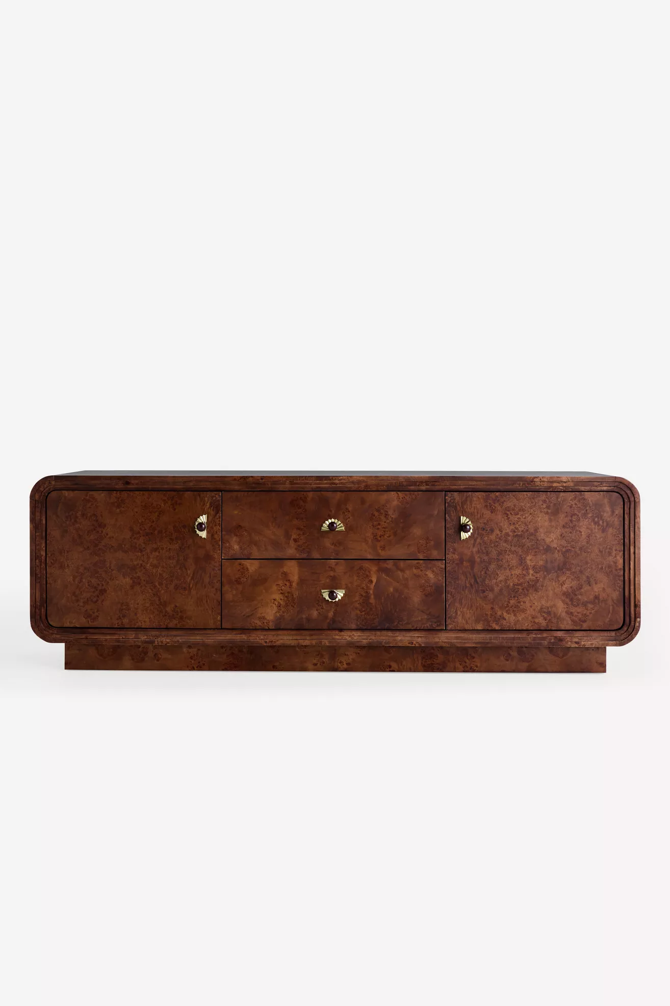 Betti 76"  Burl Wood Media Console - thumbnail 8