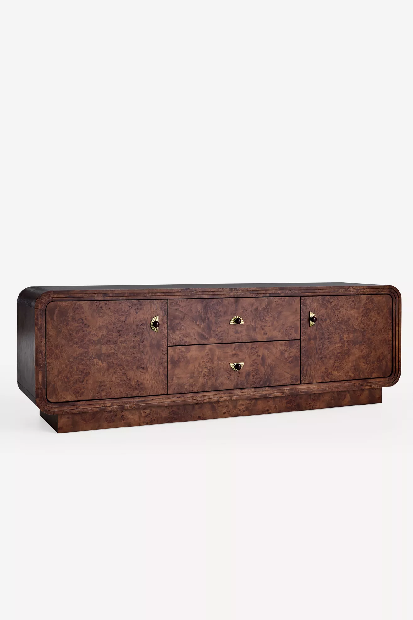 Betti 76"  Burl Wood Media Console - thumbnail 9