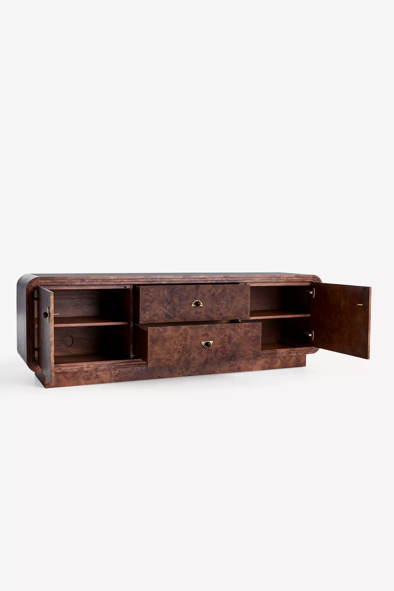 Betti 76"  Burl Wood Media Console - thumbnail 10