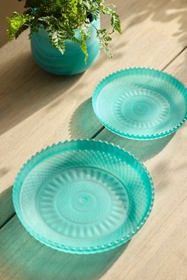 Turquoise Glass Saucer