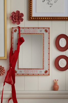 Bistro Tile 24k Gold Accent Portrait Gallery Wall Mirror
