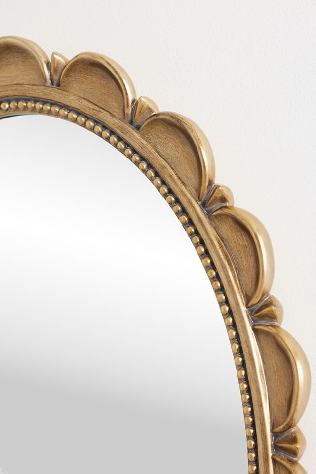 Louisa Scalloped Oval Wall Mirror #2