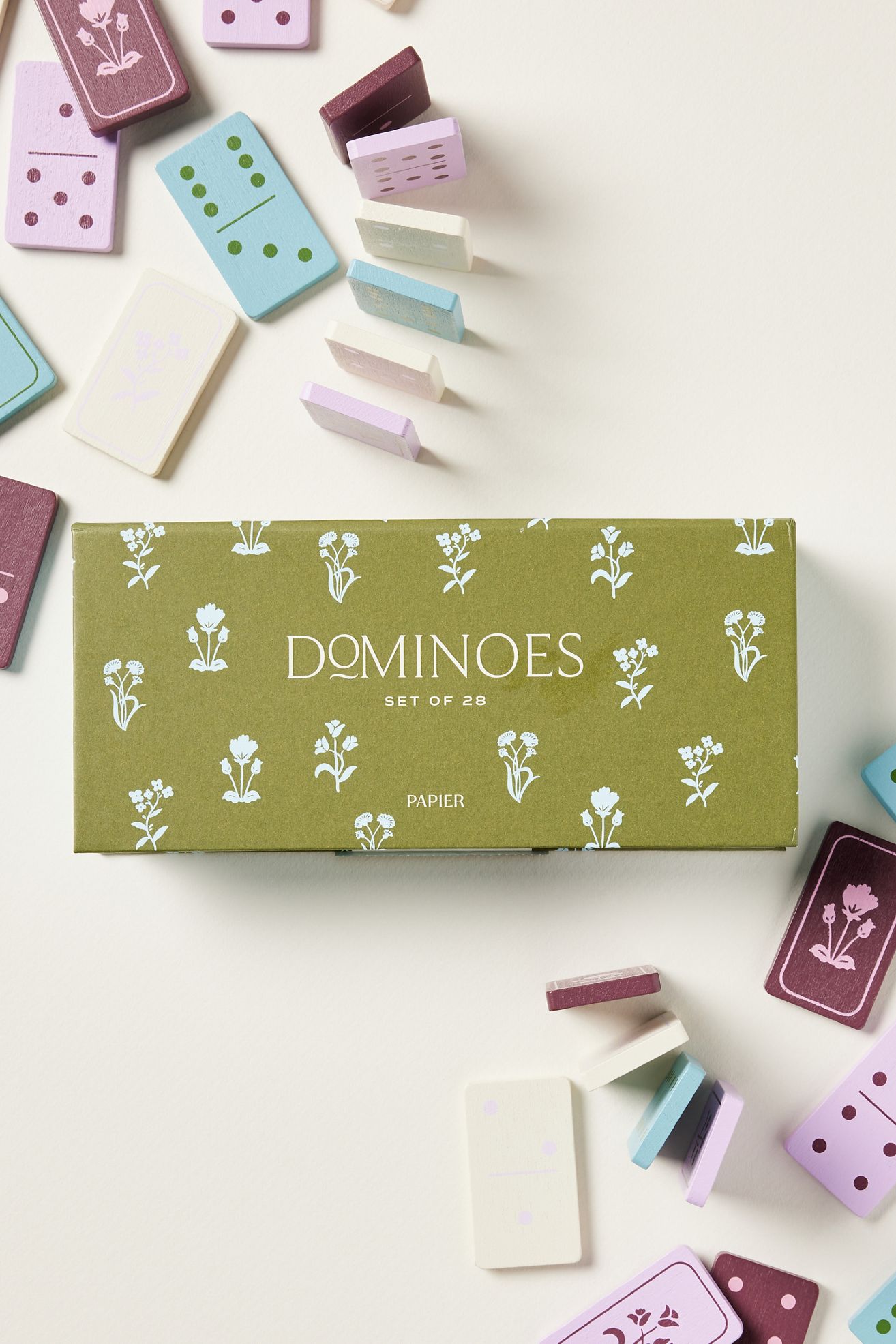 Anthropologie x Papier Dominoes Set - Olive, One Size