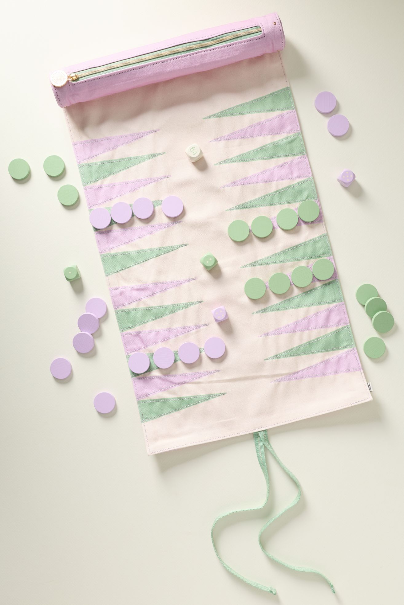 Anthropologie x Papier Floral Travel Backgammon - Lavender, One Size