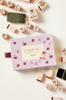Anthropologie x Papier Stamp Set