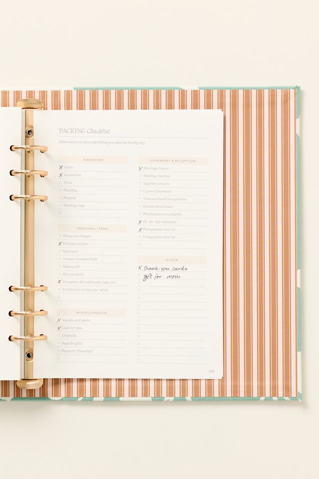 Agenda de mariage Papier #2