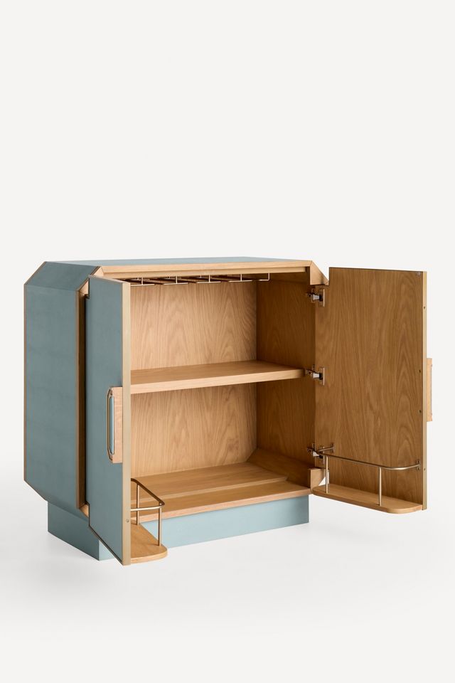 Dakota Shagreen Bar Cabinet #3