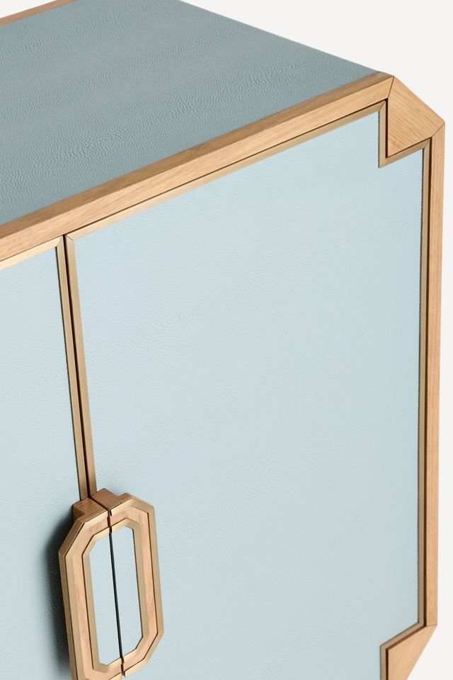 Dakota Shagreen Bar Cabinet #5