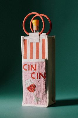 Beaded Wine Holder Tote