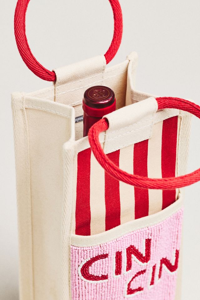 Beaded Wine Holder Tote #3