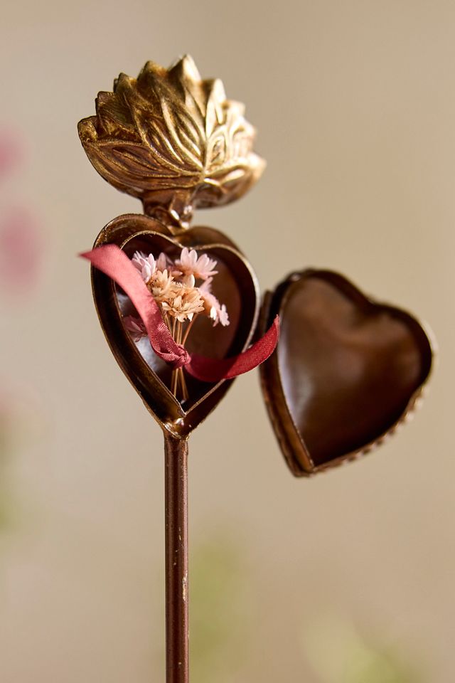 Golden Heart Place Card Holders, Set of 6 Tall #3