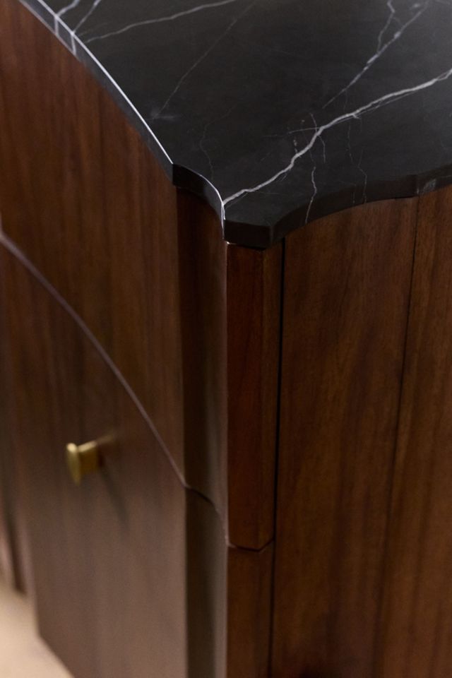 Tetra Marble-Top Single Bathroom Vanity #5