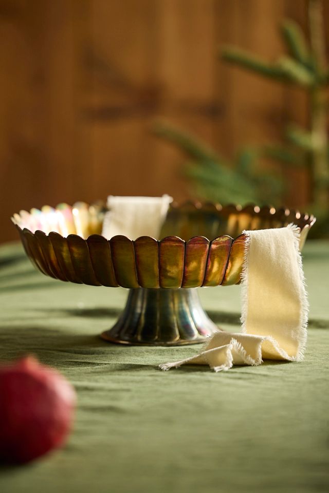 Scalloped Copper Bowl #2