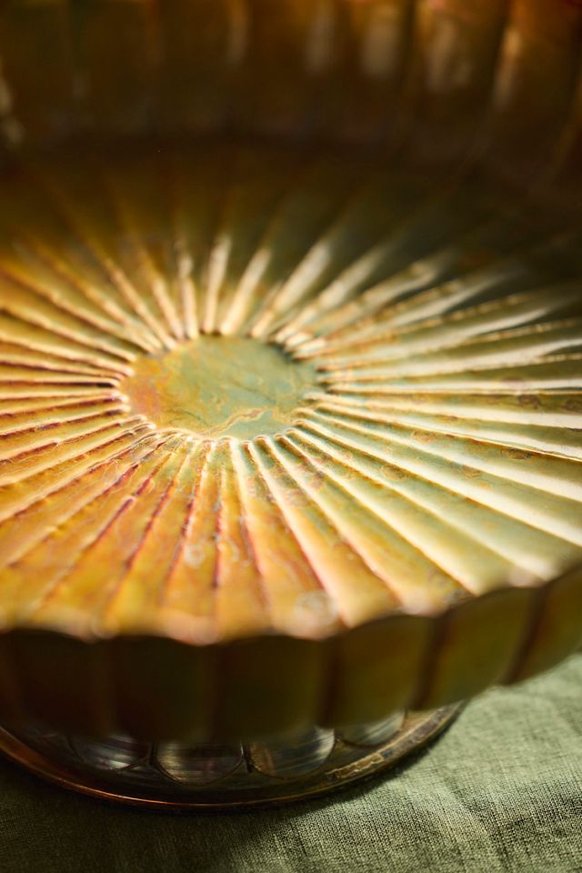 Scalloped Copper Bowl #3