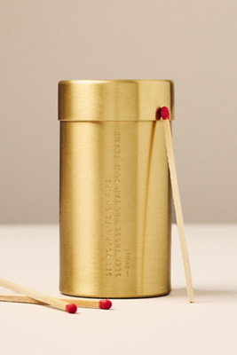 Mersea Brass Match Holder