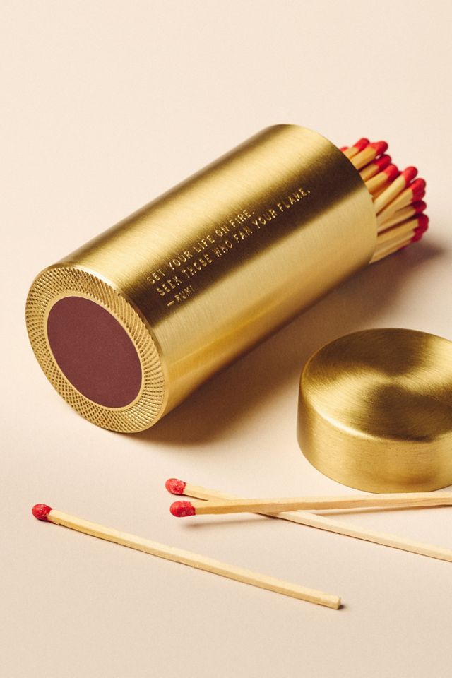 Mersea Brass Match Holder #1