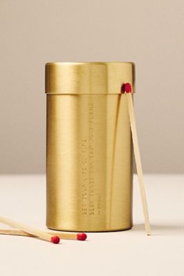 Mersea Brass Match Holder