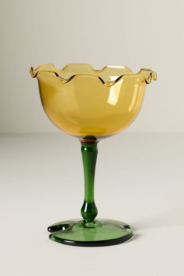 Lilypad Coupe Glasses, Set of 4 #1