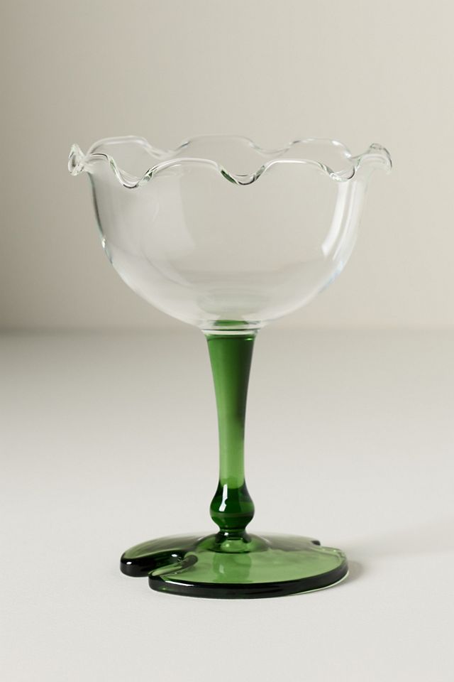 Lilypad Coupe Glasses, Set of 4 #1