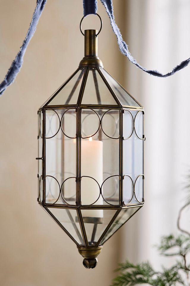 Flourish Iron + Glass Lantern #1