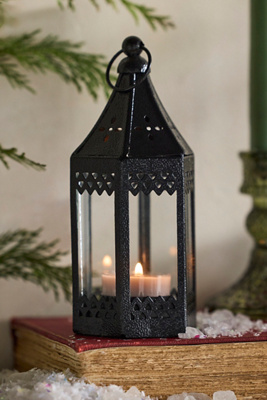 Terrain Mini Punched Iron Lantern