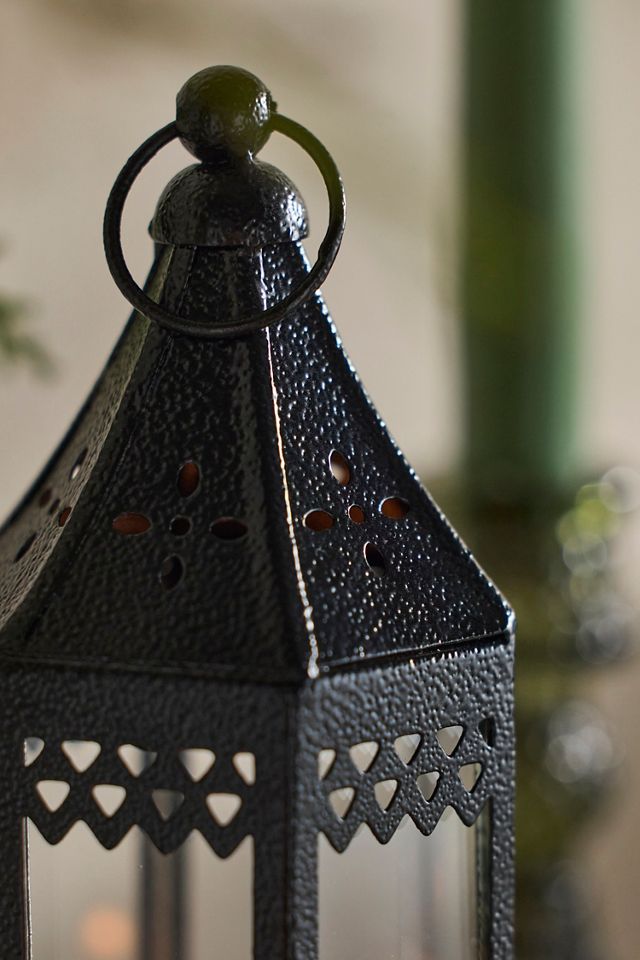 Mini Punched Iron Lantern #1