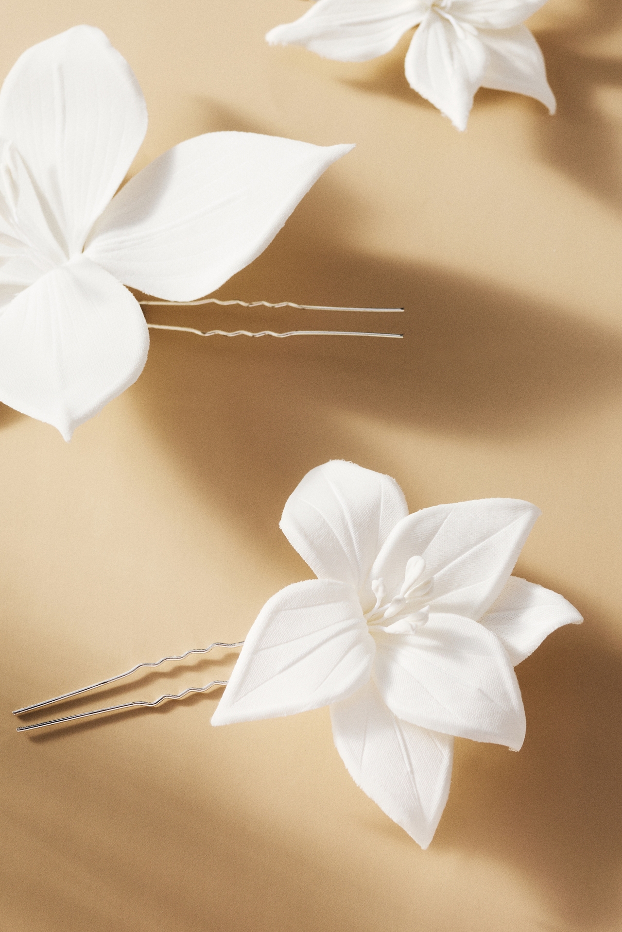 Gaios Clara Silk Flower Hair Pins, Set of 4