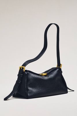 Slouchy Faux Leather Shoulder Bag