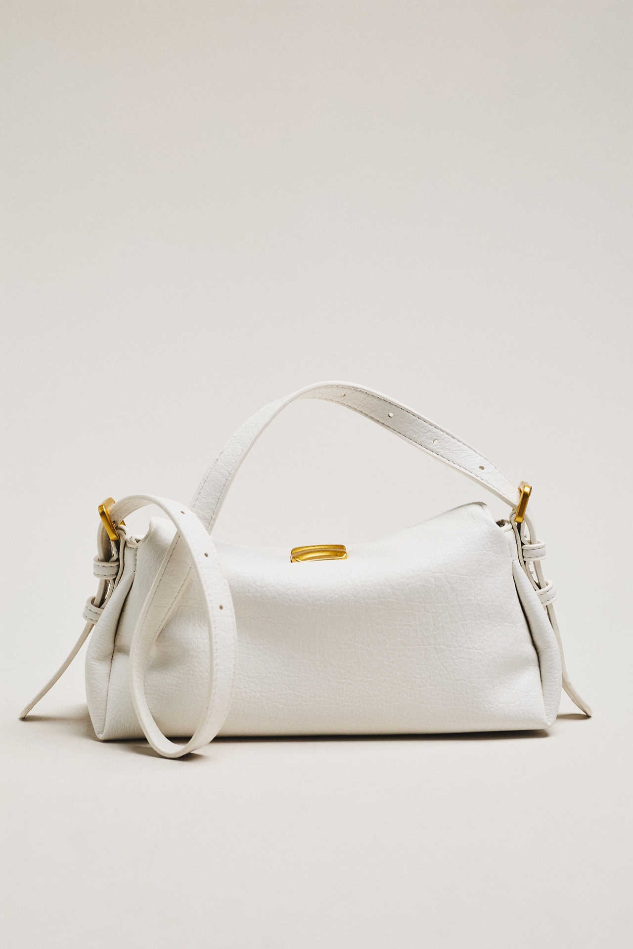 Slouchy Faux Leather Shoulder Bag