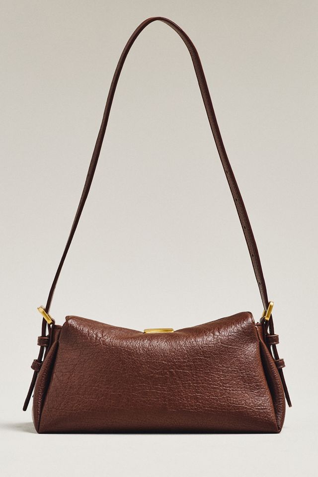 Slouchy Faux-Leather Crossbody Bag