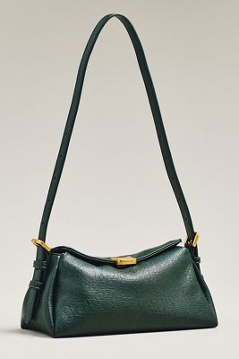 Structured Faux-Suede Shoulder Bag